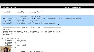 Python Turtle Tutorial Draw Text Inside a Box Beginner Friendly