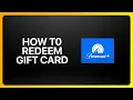How To Redeem Paramount Plus Gift Card Tutorial