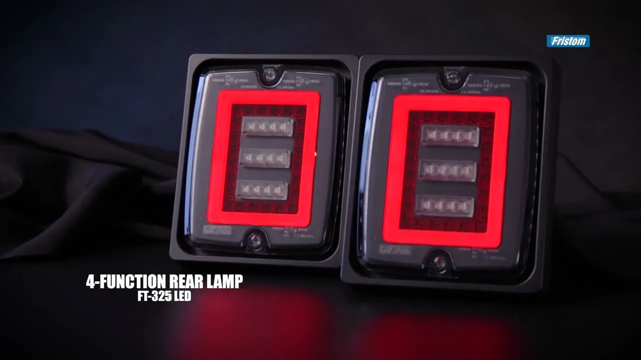 Vidéo : feu arrière LED en construction 12-24v cable de 100 cm