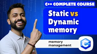 Lec-36 Static vs Dynamic Memory Allocation in C Memory Management