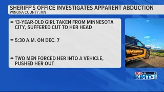 Winona County Sheriff s Office investigates alleged abduction of 13-year-old girl