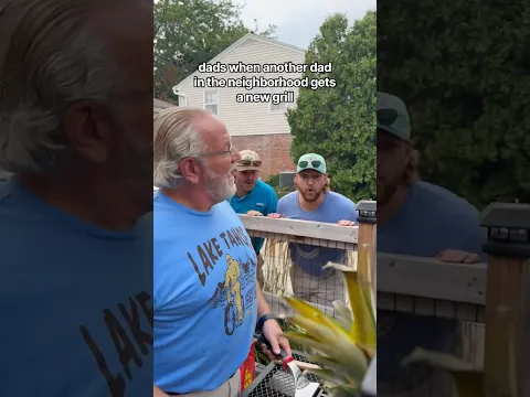 dads when another dad in the neighborhood gets a new grill 🥹 #shorts
