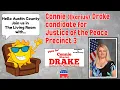 In The Living Room - With Connie Ekarius Drake Candidate for Justice of the Peace Precinct 3