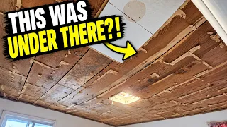We Found THIS Under the Ceiling | 1915 Farmhouse Update