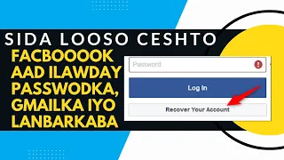 Download Sida loosoo ceshto Facebook aad ilawaday passwordka numberka iyo emailka MP3