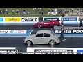 Santa Pod 2023 VW Beetle vs Lamborghini Huracan Performant