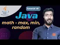 java tutorial 16 java math - max min random math in java unicoder academy