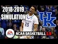 Kentucky 2018-2019 Simulation - NCAA Basketball 19 (Updated Rosters for NCAA Basketball 10)