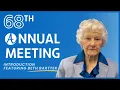 68th Annual Meeting Introduction Featuring Beth Bartter