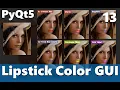 Python Beginners - Lipstick GUI using OpenCV