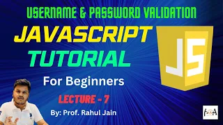 Username Password Validation Form Using JavaScript JavaScript Tutorial L-07
