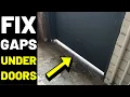 How To Install BOTTOM DOOR SEALS--2 TYPES Keep Out Sound DOOR SWEEP