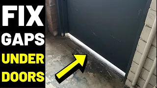 How To Install BOTTOM DOOR SEALS--2 TYPES Keep Out Sound DOOR SWEEP