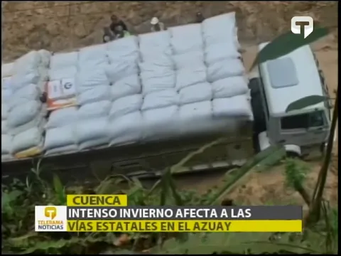 Intenso invierno afecta a las vías estatales en el Azuay