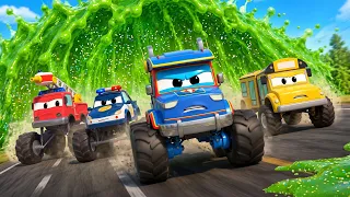 The Great Wave of Slime | Safety Rules for Kids | Super Truck - Link Force