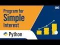 python program for simple interst of the simple interest formula and the Python program to calculate