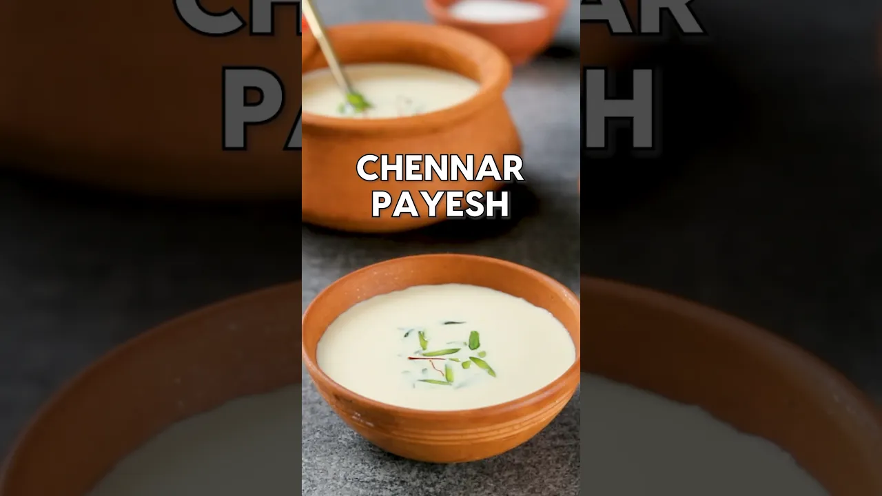 Chennar Payesh, a traditional offering to the divine. #durgapujaspecial #shorts #bengalifood