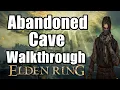 Elden Ring Abandoned Cave Walkthrough - How to Beat the Cleanrot Knights Drop Golden Scarab