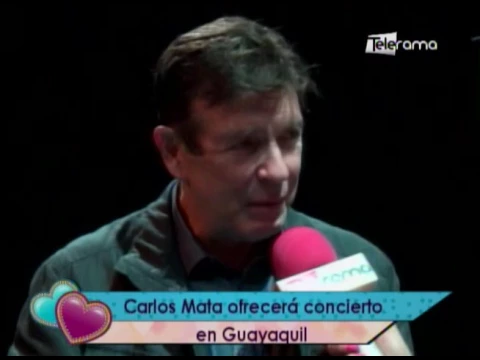 Carlos Mata ofrecerá concierto en Guayaquil