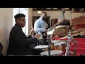 15-year-old Jaylan Crout Playing Drums in Church (Part 1) "How Great Is Our God"