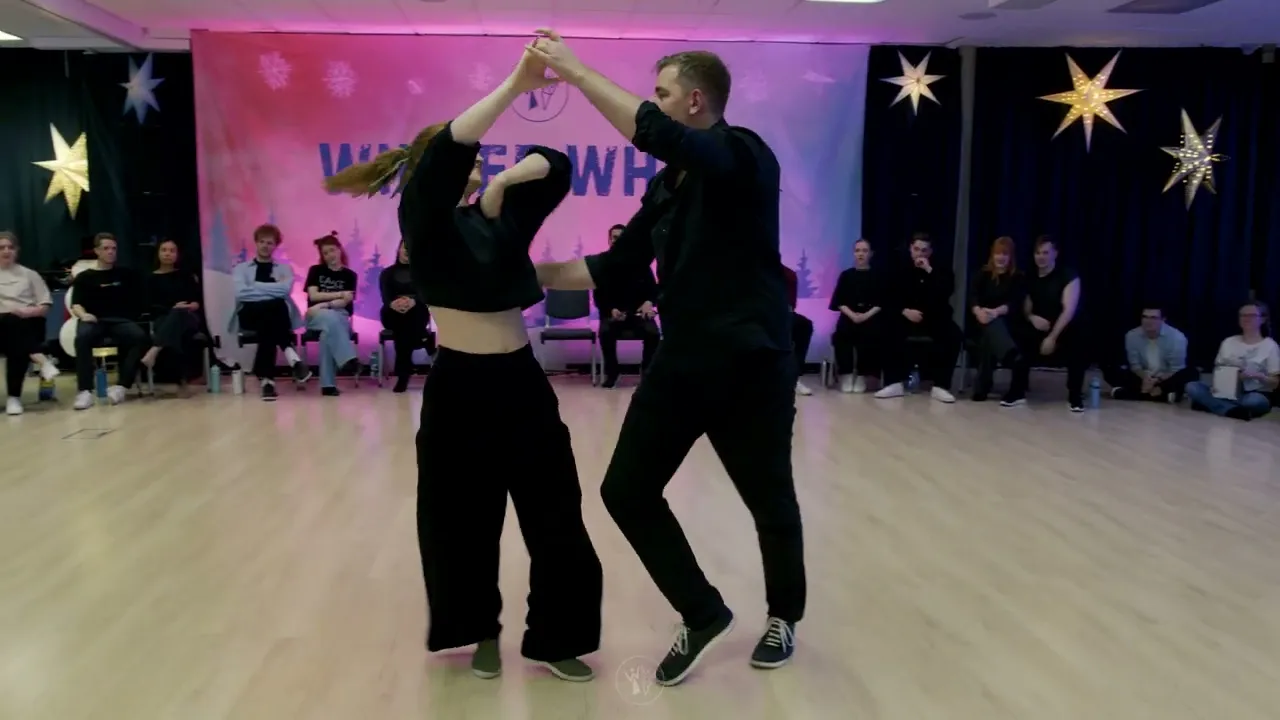Robin Lysaker & Outi Salonen - 5th place Strictly Open Finals - Winter White 2025