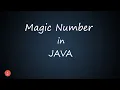 Magic Number in JAVA BluejCode