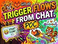 Trigger flows from chat POC demo