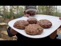 Grilled Homemade Beef Burgers Lean on Masterbuilt Gravity 560 - Masters of Smoke