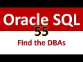 Oracle SQL Developer Tutorial For Beginners 55 DBA Info Find the DBAs