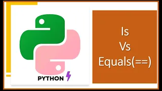 Is vs equals Python