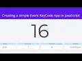 Create a JavaScript event keycode app - Find any keycode on your keyboard