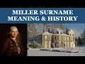 Miller Surname History