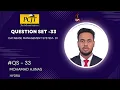 DATABASE MANAGEMENT SYSTEM 1 QUESTION SET - 33 Mohamad Ajinas Java Institute Hydra