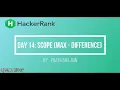 HackerRank Day 14 Scope Solution 30 Days Of Code Challenge Python Code Max-Difference