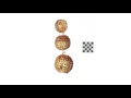Kenneth Jay Lane 2 Gold Sequin Wrapped Ball Post Earrings w Dome Top SKU 8974882