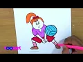 How to Color Volleyball Exercise Coloring Pages