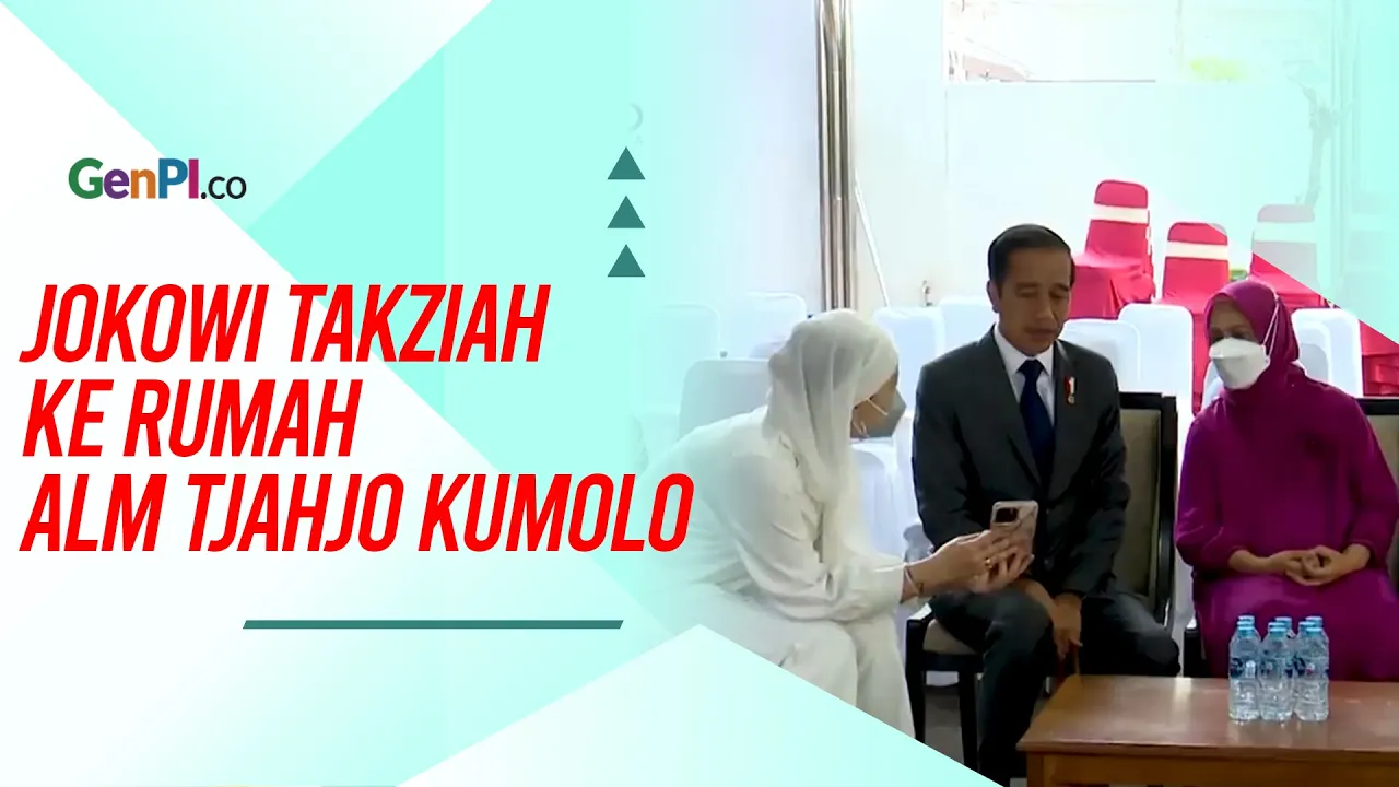 Tiba di Tanah Air, Jokowi Langsung Takziah ke Rumah Alm Tjahjo Kumolo
