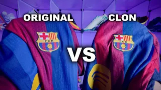 ¿Es IGUAL a la ORIGINAL? ¿Cuál vale mas la pena? | CLON vs ORIGINAL | FC Barcelona Local 26/27