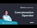 Concatenation Operators Visual Programming Bahasa Indonesia