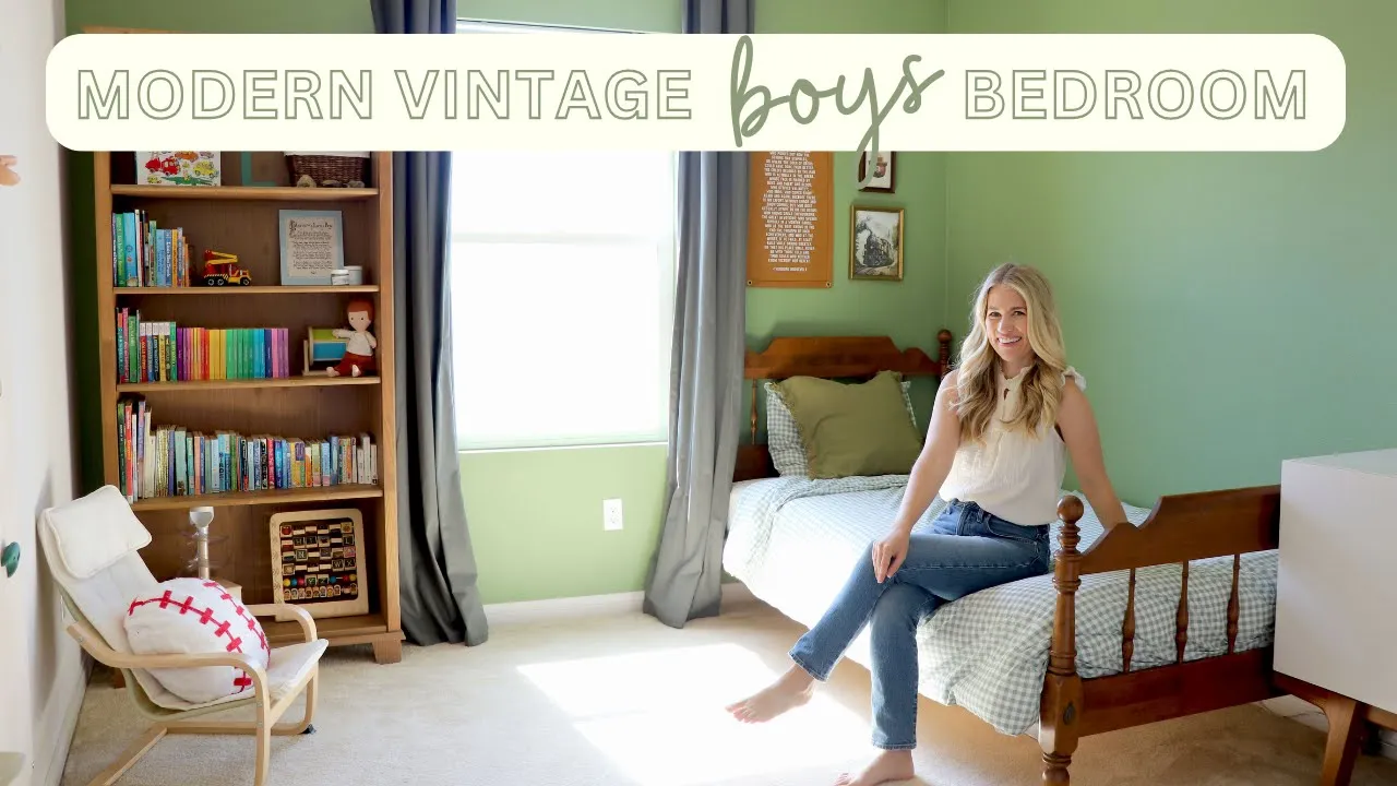 Modern Vintage Boys Bedroom Tour - Bedroom Makeover