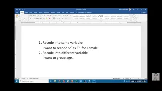 Recode into different variable in SPSS