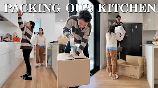 PACKING UP OUR KITCHEN! IT’S GETTING REAL GUYS! ❤️ | rhazevlogs