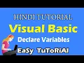 How to Declare Variable in VB Net Uses Of Datatypes String Integers Visual Basic Tuts