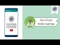 How to Create Simple Login App in Android Studio SimpleLoginApp Android Coding