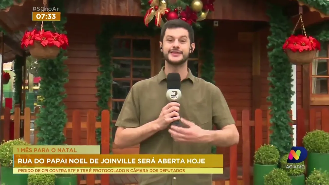 Abertura da Rua do Papai Noel, em Joinville, acontece nesta sexta-feira