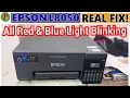 Lagu How to epson l8050 printer red light blinking problem || All light blinking epson l8050 printer fix