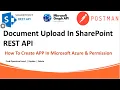 Document Upload in SharePoint API Document Upload step Using Postman