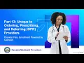 Provider Flex - Steps of an Enrollment Application Unique to OPR Providers