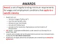 Workplace relations Awards Enterprise Agreements Individual Employment Contracts and Fair Work