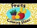 Fruits Coloring Book 60 Printable Coloring Pages 12 Languages Available Activity for Toddlers